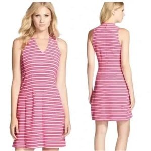 Lilly Pulitzer Capri Pink Ottoman Stripe Brianna Dress Size Medium
